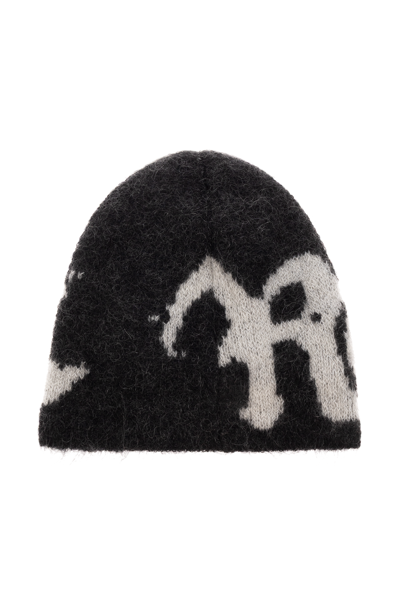 ROA Black and Off-White Artistic Beanie by ROA | Men's | Vitkac